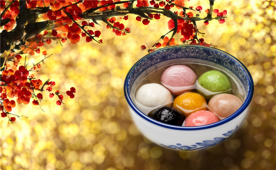 A bright moon and stars twinkle and shine. Wish you a merry Lantern Festival, bliss, and happiness.