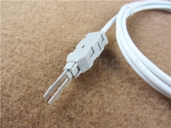 4-pole test cord, LSA test plug to alligator clip , 1.5m