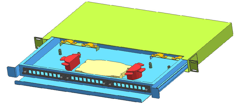 TAEPO's 3D drawings for Rack mounted ODF products