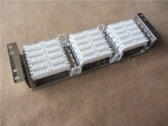 10 pairs LSA rack mounting frame, 15 ways, stainless steel