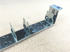 10 pairs LSA rack mounting frame, 6 ways, stainless steel