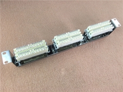 10 pairs LSA rack mounting frame, 6 ways, stainless steel