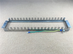 10 pairs LSA rack mounting frame, 20 ways, stainless steel