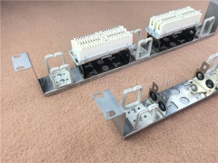 10 pairs LSA rack mounting frame, 4 ways, stainless steel