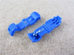 952 self-stripping electrical tap connectors, 1-wire, AWG18-14 conductor, single pin, blue