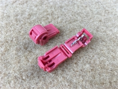 951 self-stripping electrical tap connectors, 1-wire, AWG22-18 conductor, single pin, red