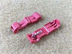 951 self-stripping electrical tap connectors, 1-wire, AWG22-18 conductor, single pin, red