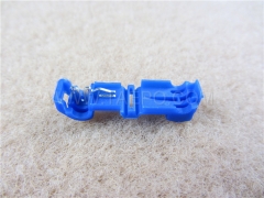 952 self-stripping electrical tap connectors, 1-wire, AWG18-14 conductor, single pin, blue