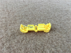 953 self-stripping electrical tap connectors, 1-wire, AWG14-12 conductor, single pin, yellow