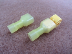 953T nylon terminal, 1-wire, AWG14-12 conductor, yellow, for 953 tap connector