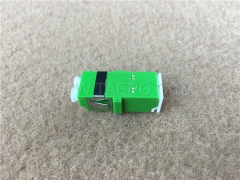 Singlemode duplex reduced flange shielded LC APC Fiber optic adapter with shutter from China Manufacturer TAEPO for Sale