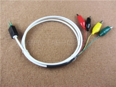 4-pole HW test cord, test plug to alligator clip, 1.5m