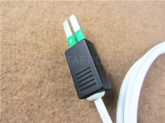 4-pole HW test cord, test plug to alligator clip, 1.5m