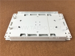 Fiber splice tray, 12 fibers, plastic, 200x120x24mm, with snap-on cover, hot melt 2pcs 6F comb