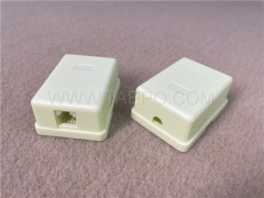 CAT3 6P4C 1 port phone cable junction connection box with RoHS Certificate