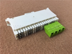 10 pairs switching module with wire guide, with earth bar