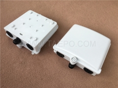 Outdoor 10 pairs distribution point box for STB module, 200x185x70mm, scew snap locking, plastic housing, with STB module without protection
