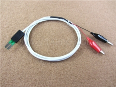 2 pole HW test cord, test plug to alligator clip