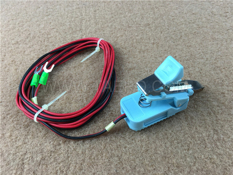 2-pole test cord for splicing module, test plug to screw terminal