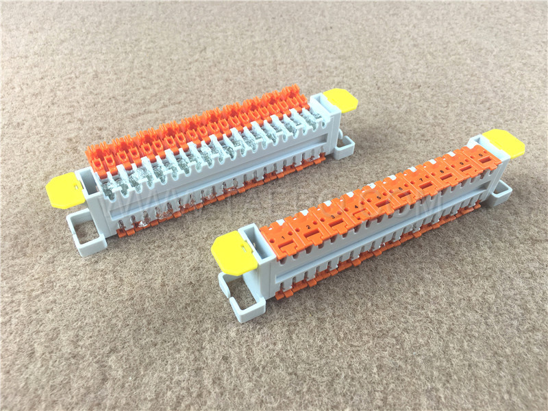  10 pairs QCS cross connection terminal block, gel filled