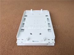 Fiber splice tray, 24 fibers, plastic, 200x120x24mm, with snap-on cover