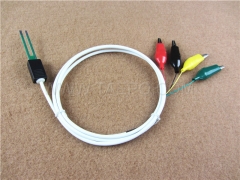 4-pole SM test cord, with test plug to alligator clip for MDF disconnection block 71 #TP-1401-100, 1.5m