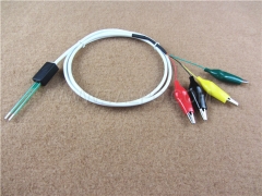4-pole SM test cord, with test plug to alligator clip for MDF disconnection block 71 #TP-1401-100, 1.5m
