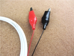 2-pole SM test cord, with test plug to alligator clip for MDF disconnection block 71 #TP-1401-100, 1.5m