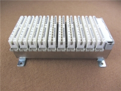 100 pairs LSA disconnection block, with label holder, earth wire, mounting accessories