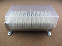 100 pairs LSA disconnection block, with label holder, earth wire, mounting accessories