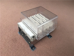 50 pairs LSA disconnection block, with label holder, earth wire, mounting accessories