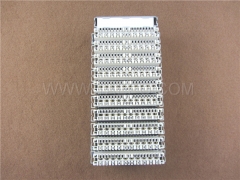 100 pairs LSA disconnection block, with label holder, earth wire, mounting accessories