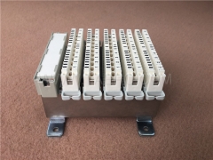 50 pairs LSA disconnection block, with label holder, earth wire, mounting accessories