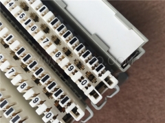 50 pairs LSA disconnection block, with label holder, earth wire, mounting accessories