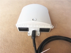 Outdoor 10 pairs terminal box for STUB module, 257x204x90mm, screw snap locking, plastic housing, with STUB module without protection, cable length 4m