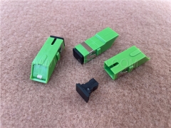 Singlemode simplex SC/APC fiber optic adapter with shutter from China Manufacturer TAEPO for Sale