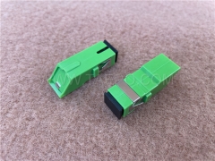 Singlemode simplex SC/APC fiber optic adapter with shutter from China Manufacturer TAEPO for Sale