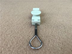FTTH fiber drop cable anchoring clamp and holder for the clamping of the cables