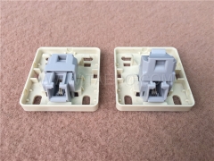 CAT3 2P2C dry 1 port RJ11 telephone socket
