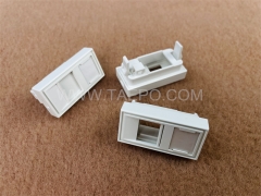 1-port faceplate insert, 22.5x45mm, French style, without keystone jack