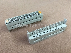 10 pairs 3-pole over-voltage protection magazine for LSA module, with GDT arrester