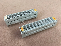 10 pairs 3-pole over-voltage protection magazine for LSA module, with GDT arrester