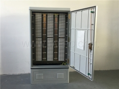 Outdoor 1200 pairs cross connection cabinet, SMC housing, with base, for LSA module, 400pairs x 3 columns, 1450(H) x 750(W) x 320(D)mm, with 1200P back mount frame, cable clamp, cable rings, without LSA modulesfacturer for Sale