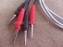4-pole test cord, LSA test plug to banana plug, 1.5m