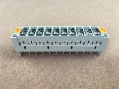 10 pairs 3-pole over-voltage protection magazine for LSA module, with GDT arrester