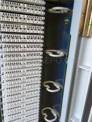 Outdoor 1200 pairs cross connection cabinet, SMC housing, with base, for LSA module, 400pairs x 3 columns, 1450(H) x 750(W) x 320(D)mm, with 1200P back mount frame, cable clamp, cable rings, without LSA modulesfacturer for Sale