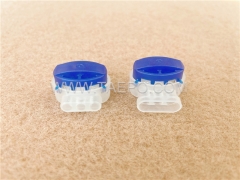 314 self-stripping electrical connector, 3-wire, AWG22-14 conductor, max insulation 3.8mm, dual pins, gel filled