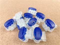 314 self-stripping electrical connector, 3-wire, AWG22-14 conductor, max insulation 3.8mm, dual pins, gel filled