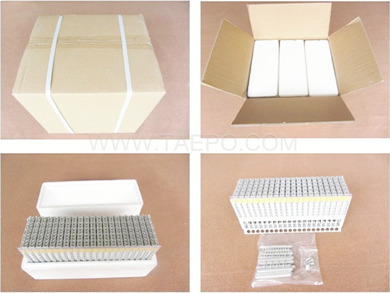 Packing pictures for 100 pairs MDF disconnection block 71