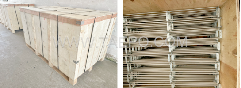 packing picture for 10 pairs LSA profile rod frame, 1700x117x61mm